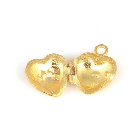 Professional 925 Sterling Silver Miniature Opening Heart Pendant