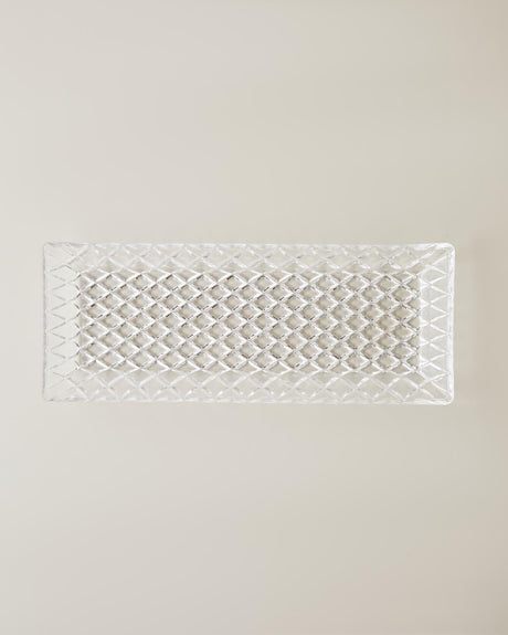 Premium Clear Glass Decorative Boat Serving Plate - Professional Catering Dish