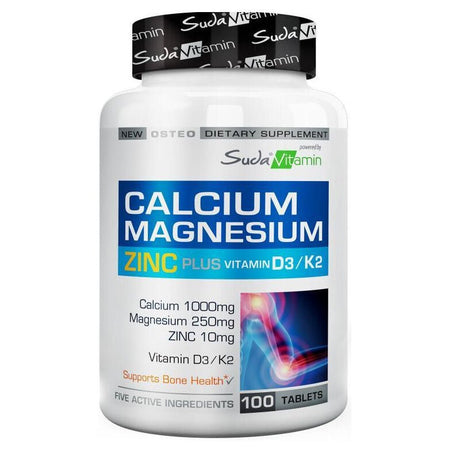 Calcium Magnesium Zinc K2 D3 - Advanced Bone & Immunity Support Tablets - TryAladdin