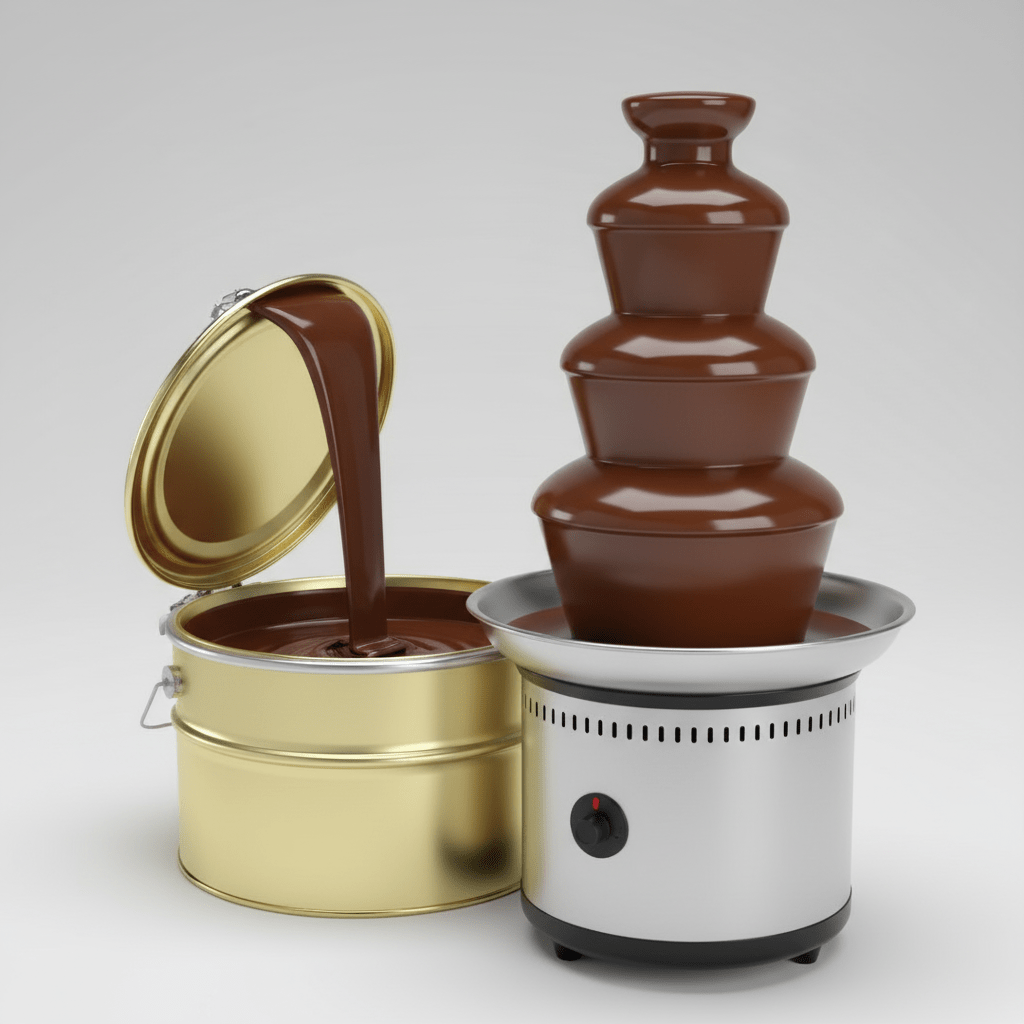 Callei 10kg Dark Fondue & Chocolate Fountain Cream - TryAladdin