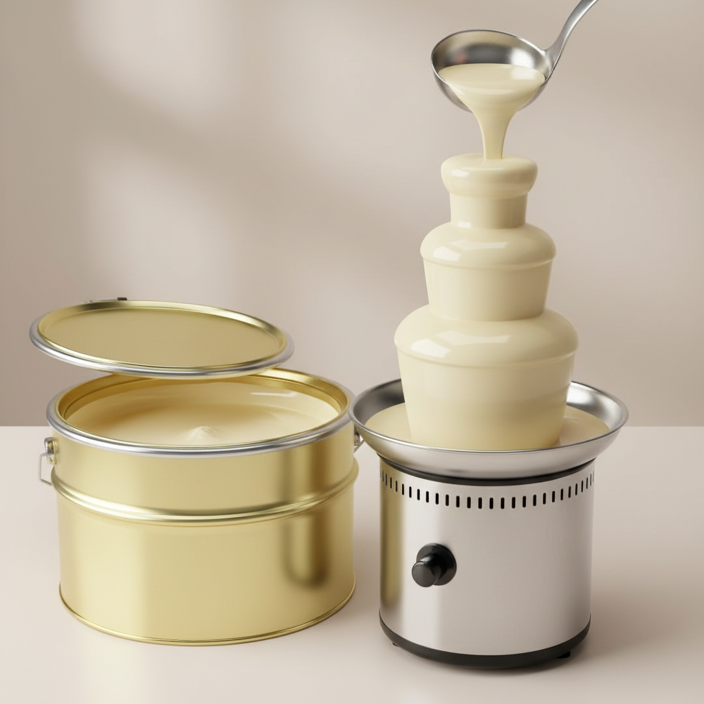 Callei 10kg Weiße Fondue- & Schokoladenbrunnencreme