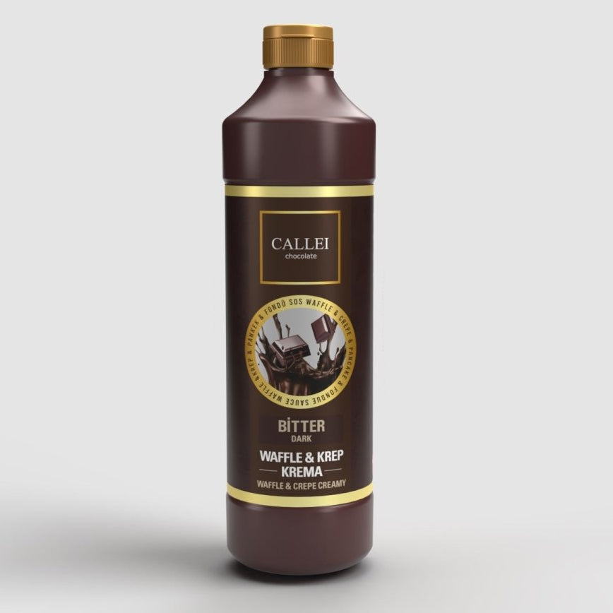 Callei Bitter Chocolate Sauce for Waffle, Pancake, Crepe & Fondue 1000gr - TryAladdin