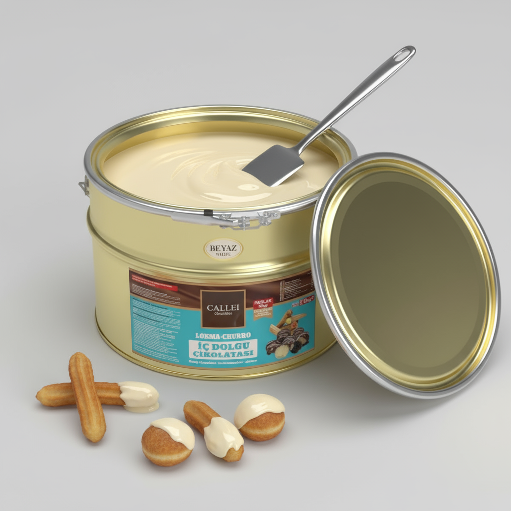 Callei Weiße Schokoladenfüllung für Lokma & Churros (10kg)