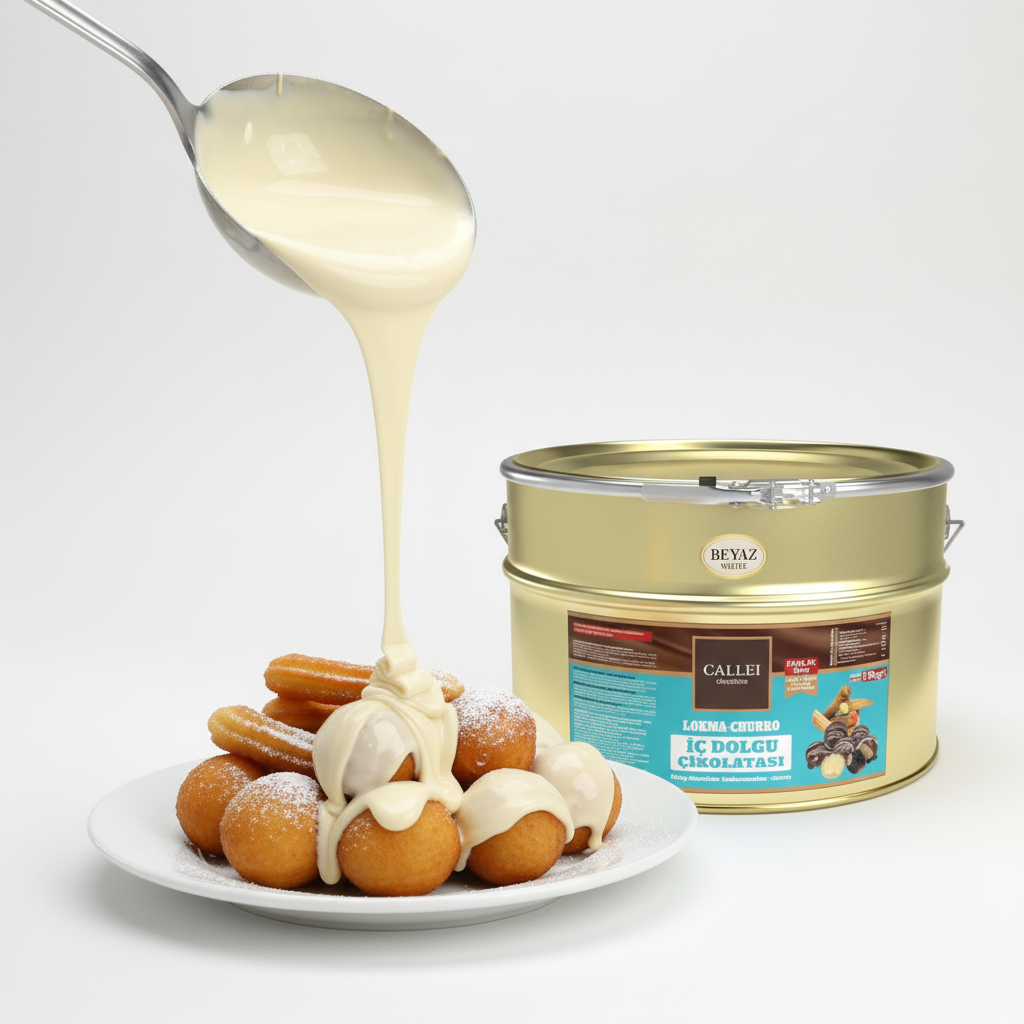 Callei Weiße Schokoladenfüllung für Lokma & Churros (10kg)