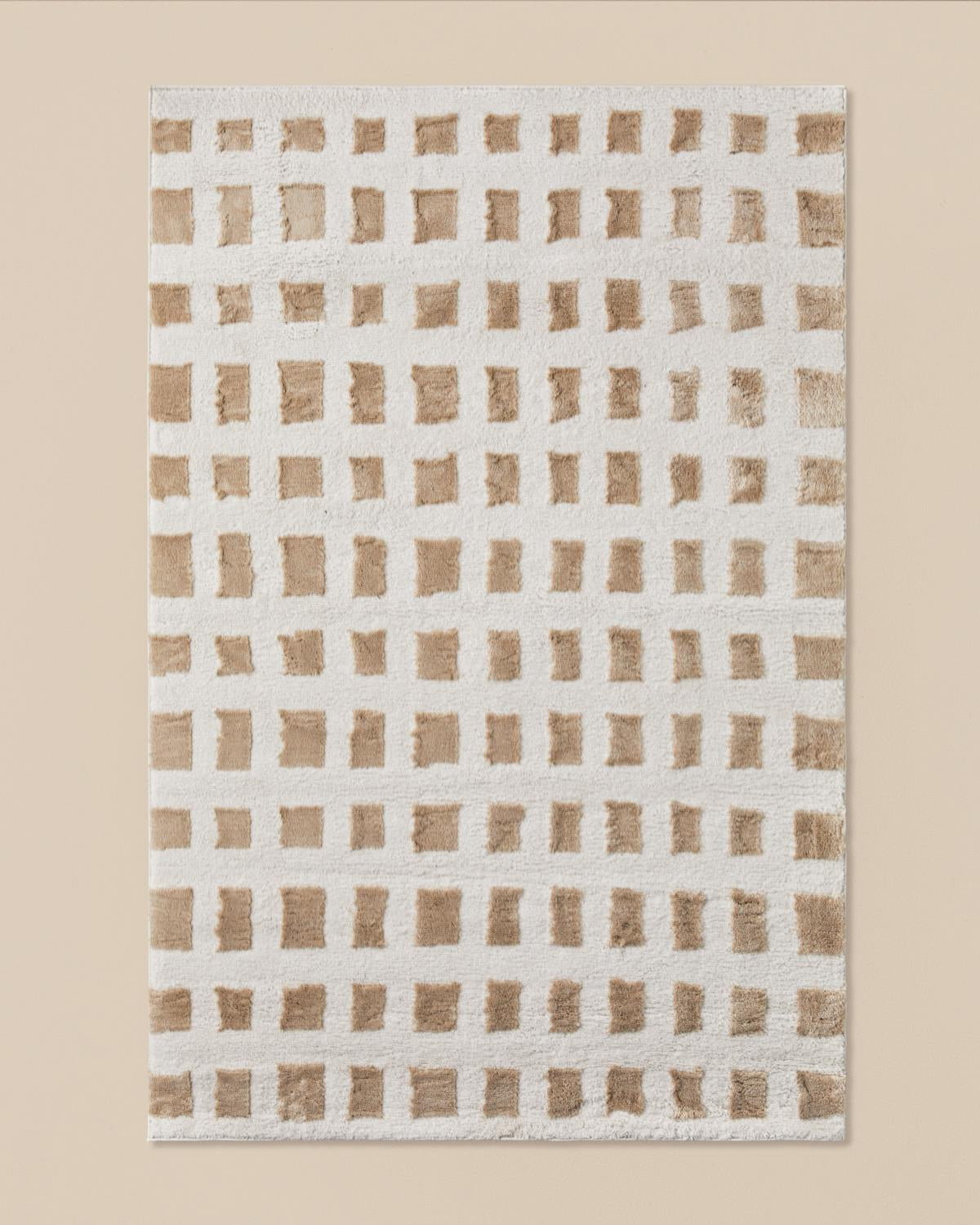 Premium Turkish Calmo Design Area Rug Beige