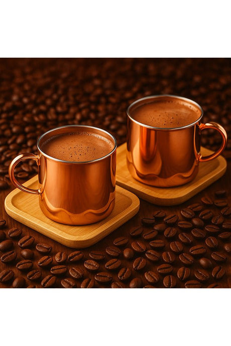 Cambu Premium Borosilicate Glass Tea & Coffee Cup Set - 2 Person 4 Piece - TryAladdin