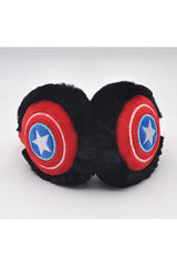 captain America Boys Plush Earmuffs - cozy Winter comfort - TryAladdin