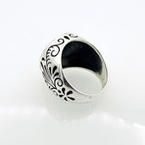 Captivating Men's Ship Design Silver Ring