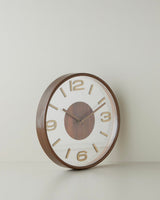 Premium Modern Dark Cream Wall Clock