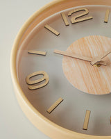 Premium Modern Wall Clock - Cream Finish