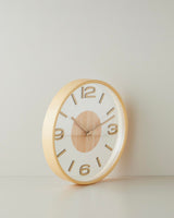 Premium Modern Wall Clock - Cream Finish