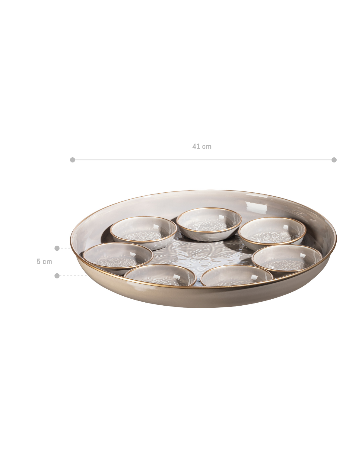 Metal 8-Piece Tableware Set - Modern Minimalist Design