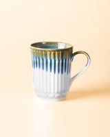 High-Quality Porcelain Mug - Modern Blue & Green Aesthetic