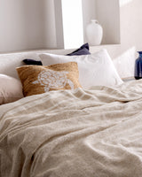 Cotton Blend Double Bedspread - Soft & Durable Weave