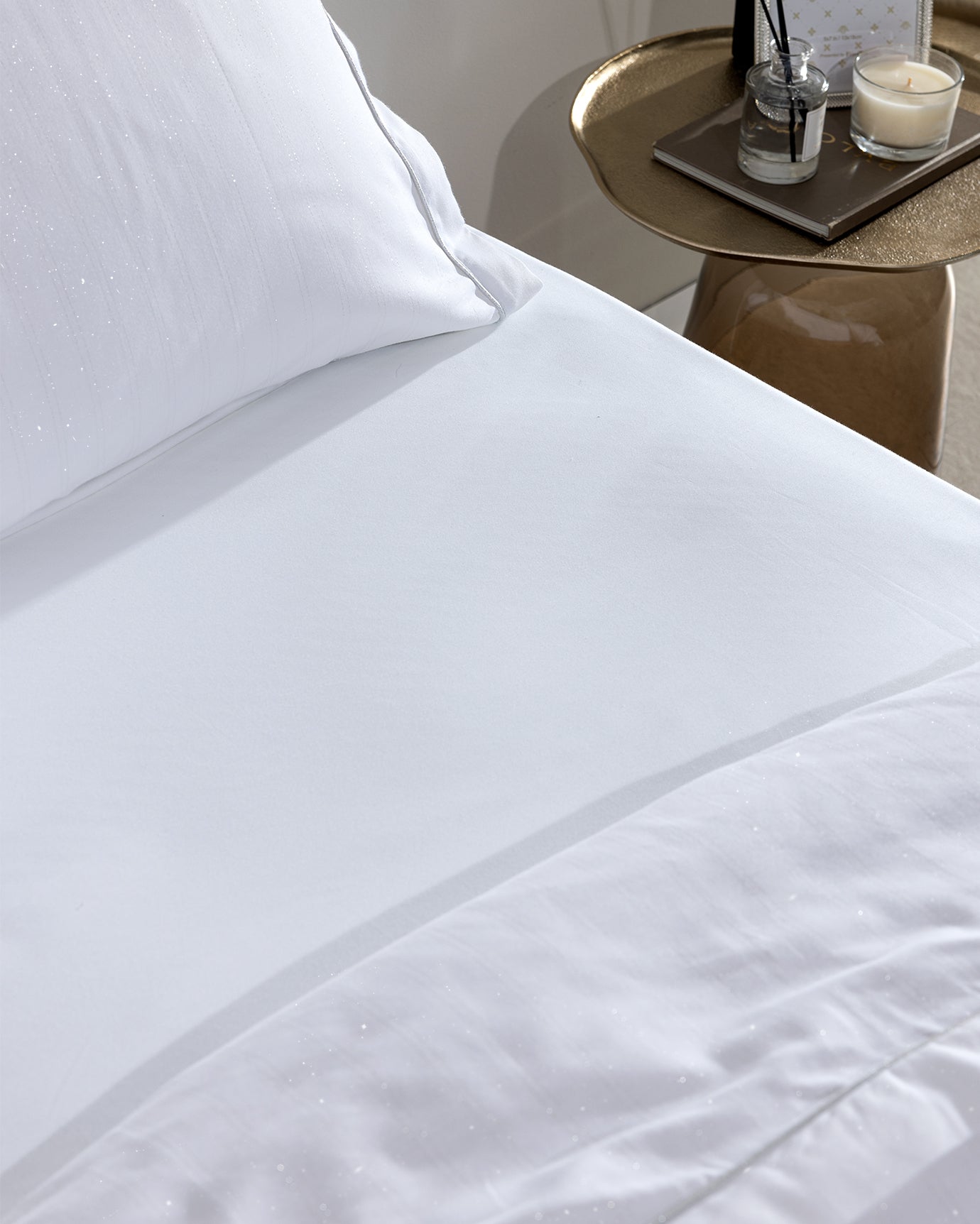 100% Cotton King Size Duvet Cover Set - Elegant Shimmer Sateen
