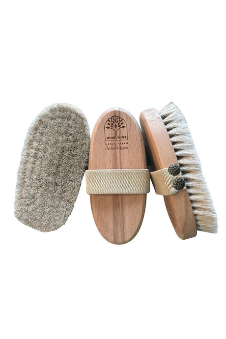 Natural Horse Hair Dry Body Brush for Cellulite & Exfoliation