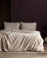 Clarette King Size Bamboo Sateen Duvet Cover Bedding Set