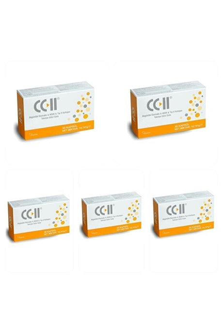 CC - II Collagen Capsules - Joint & Skin Support, 30 Cap x 5 Pack - TryAladdin