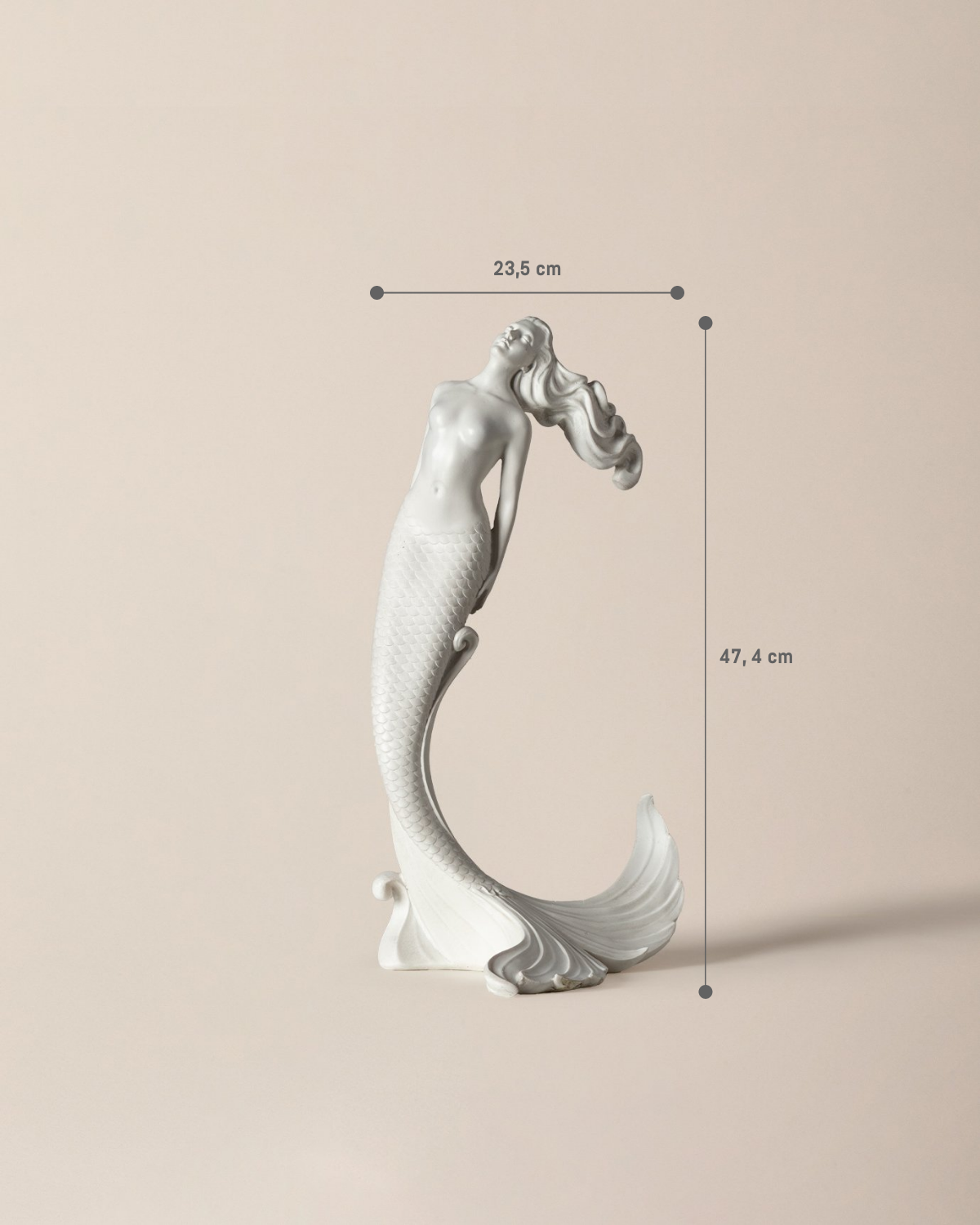 Elegant Ariel Decorative Bust Statue