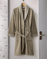 Unisex 100% Cotton Yarn Dyed Shawl Collar Bathrobe