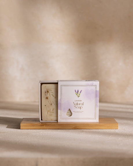 Natural Lavender Bar Soap - Gentle Hand & Body Cleansing, 125g