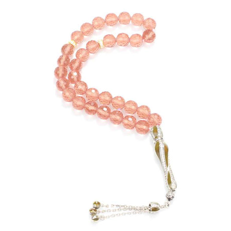 Sterling Silver Zultanite Round Facet Cut Prayer Beads - Handcrafted