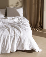 100% Cotton King Size Duvet Cover Set - Lumiere Armure Weave
