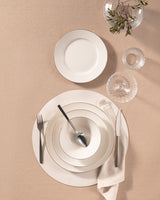 New Bone China 6-Person Dinner Set - Gold & Platinum Rim