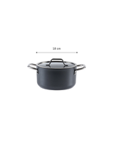 18cm Titanium Nonstick Deep Cooking Pot - Anthracite
