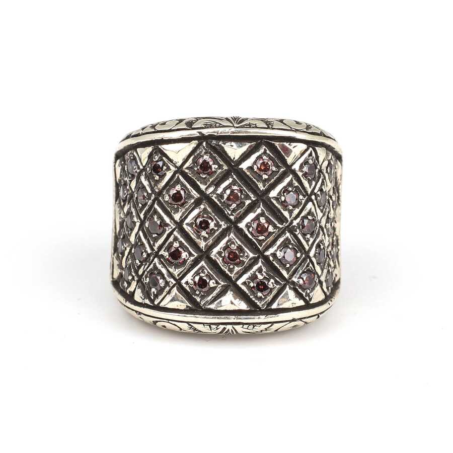 Professional Sterling Silver Amethyst Engraved Men's Ring