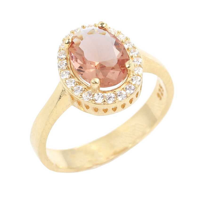 925 Sterling Silver Oval Zultanite Ring with Color-Changing Gemstone
