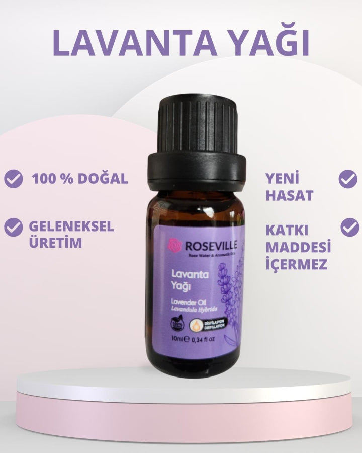 Pure Natural Lavender Essential Oil for Aromatherapy - 10ml
