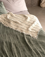 Soft Cotton Twin Size Bedspread - Lightweight Coverlet