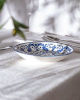 New Bone China Dining Plate - Reve Bleu Serenity Blue & White