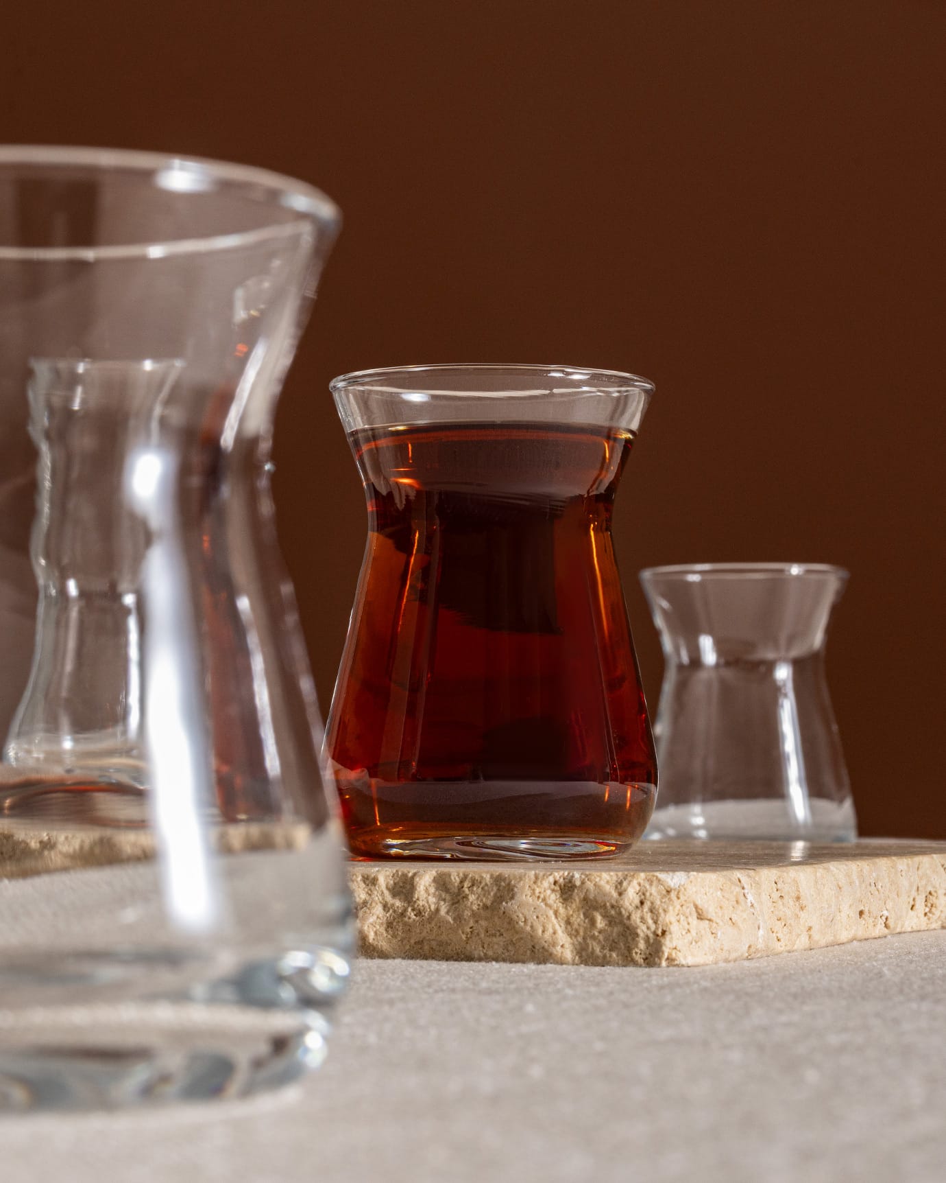 Elegant Glass 6-Piece Tea Glass Set - Francessa Collection