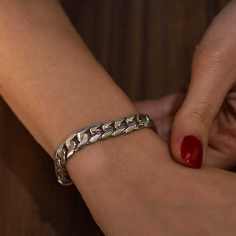 Premium 925 Sterling Silver Plain Chain Bracelet