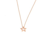 Sterling Silver Hollow Star Pendant Necklace - Celestial Chic