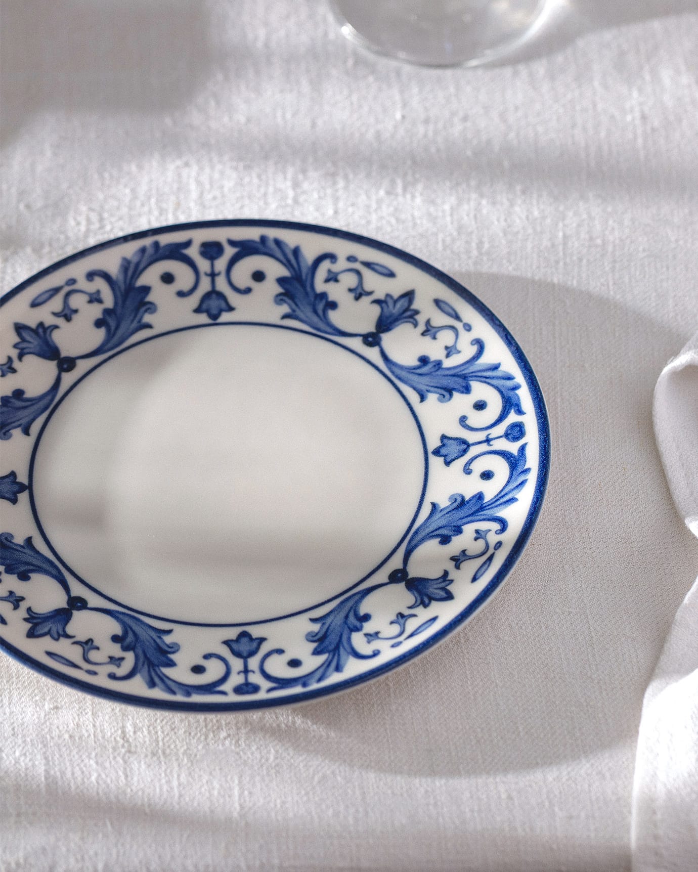 New Bone Porcelain Pasta Plate - Reve Bleu Nuit Design