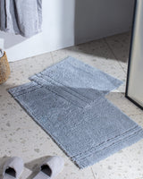 Farges 2-Piece Cotton Bath Mat Set - Soft & Absorbent Bathroom Rugs