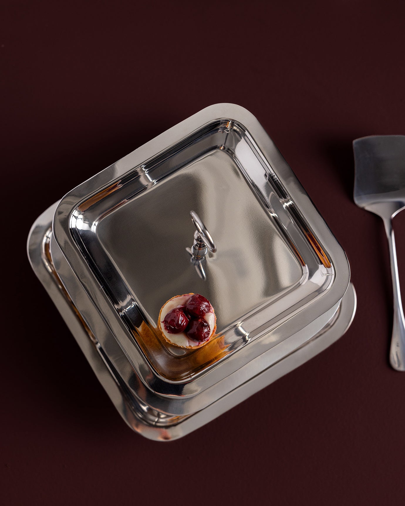 Stainless Steel 3-Tier Cake Stand - Modern Silver Finish
