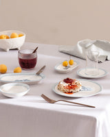 New Bone China Breakfast Set - Elegant Two-Tone Style