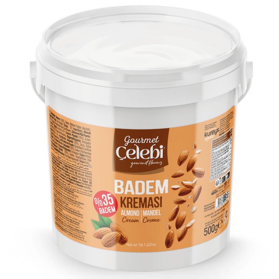 Celebiogullari Professional Almond Cream (35% Almond) - 500g, 1kg & 5kg Buckets - TryAladdin