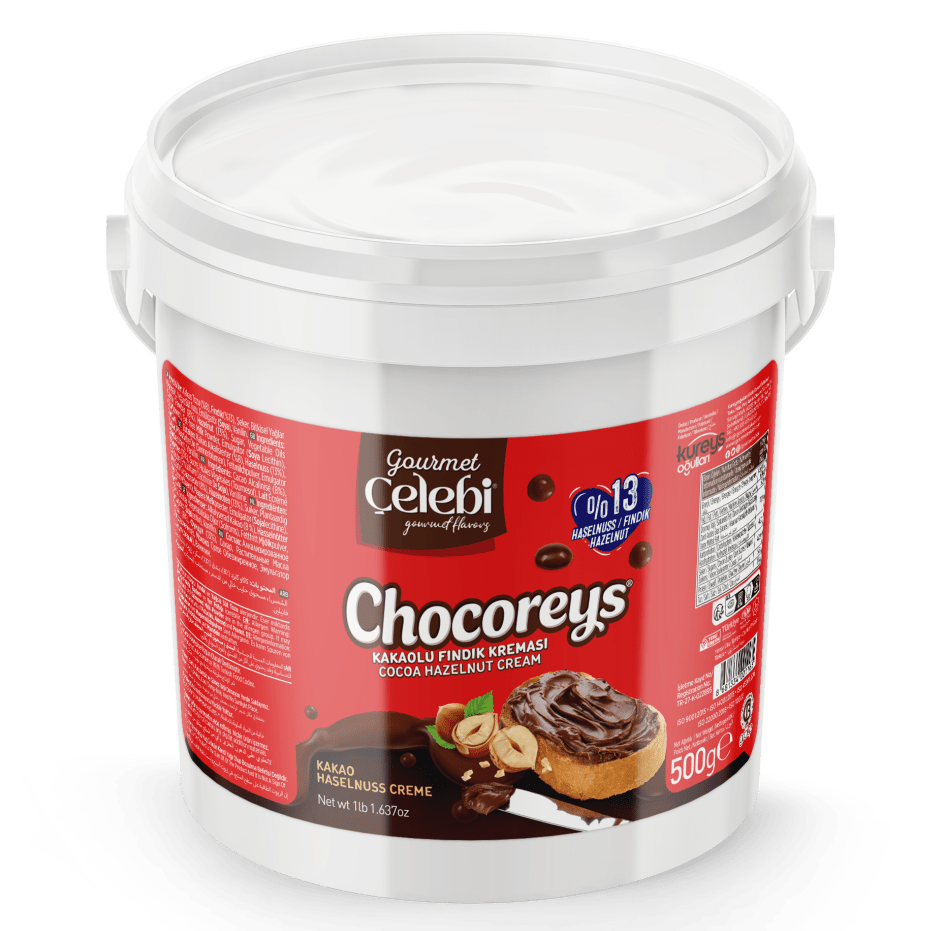 Celebiogullari Professional Cocoa Hazelnut Cream (13% Hazelnut) - 500g, 1kg & 5kg Buckets - TryAladdin