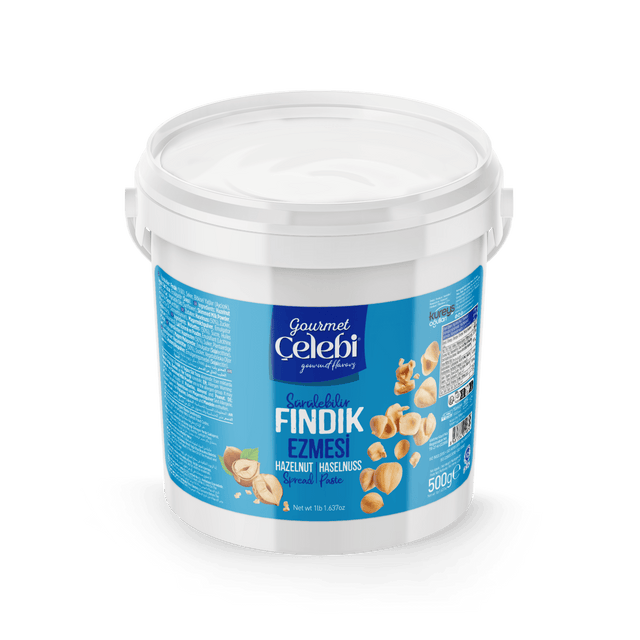Celebiogullari Professional Hazelnut Spread (50% Hazelnut) - 500g, 1kg & 5kg Buckets - TryAladdin