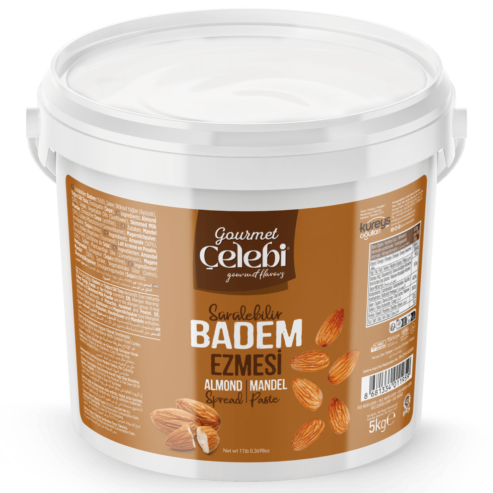 Celebiogullari Professional Spreadable Almond Butter (50%) - 500g, 1kg & 5kg Buckets - TryAladdin