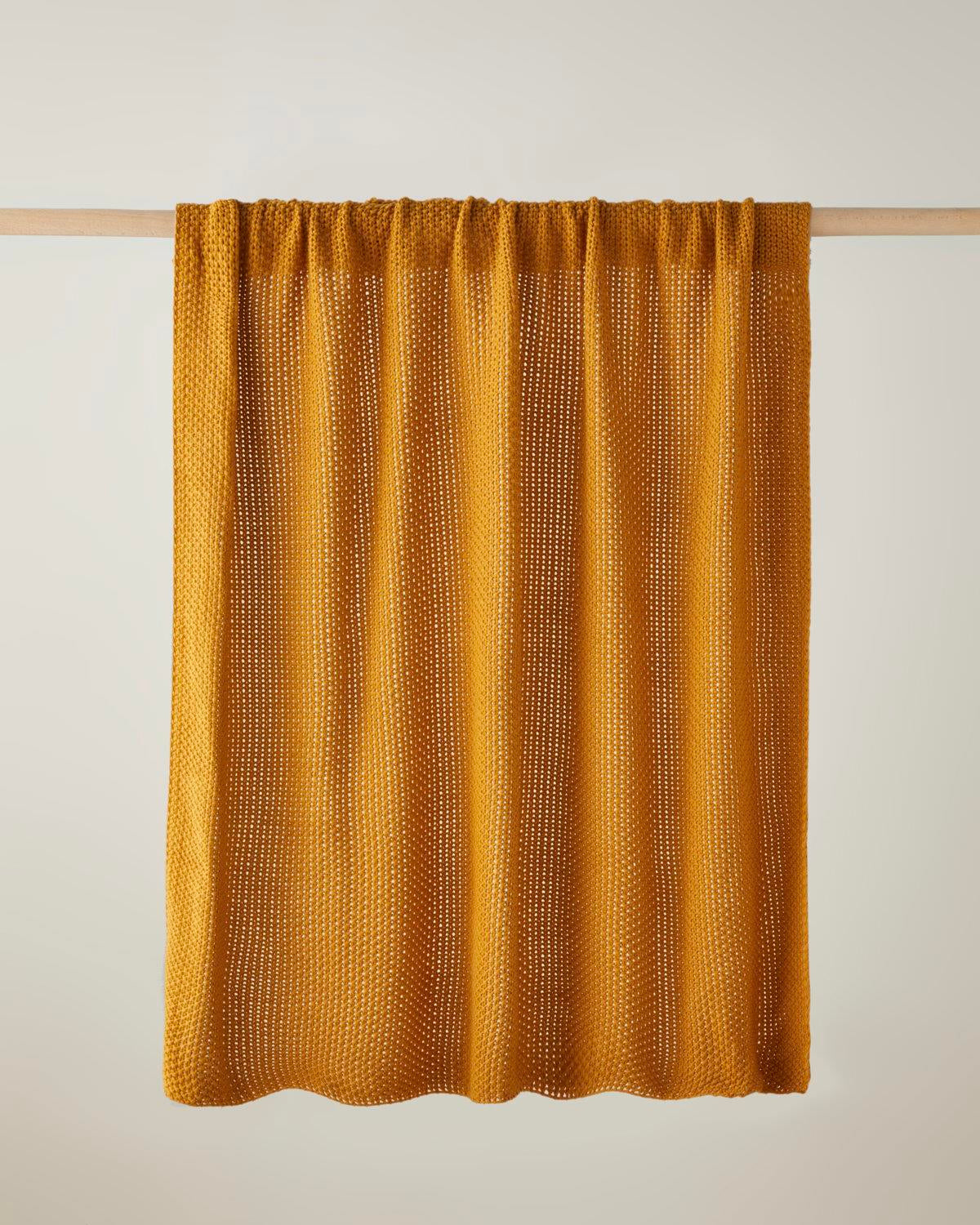 Premium Soft Decorative Throw Blanket - Mustard Yellow