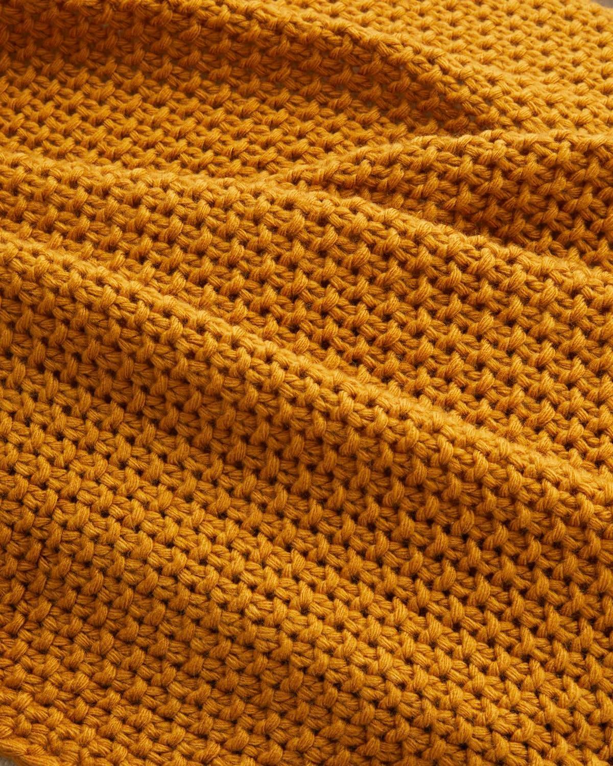 Premium Soft Decorative Throw Blanket - Mustard Yellow