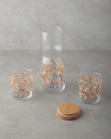 Premium Celestial Colorful Glass Beverage Set - 3 Piece