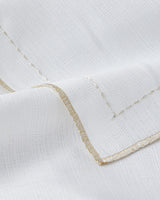 Elegant Gold Polyester Tablecloth Banquet Dining Linen