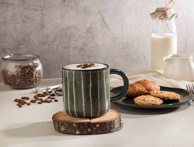 Ceramic Cylindrical Mug - Modern Everyday Elegance - TryAladdin